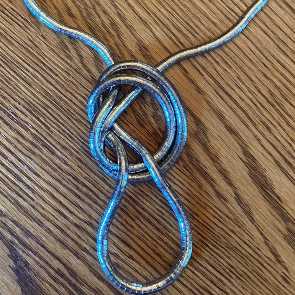 Bendable necklace - silver tone